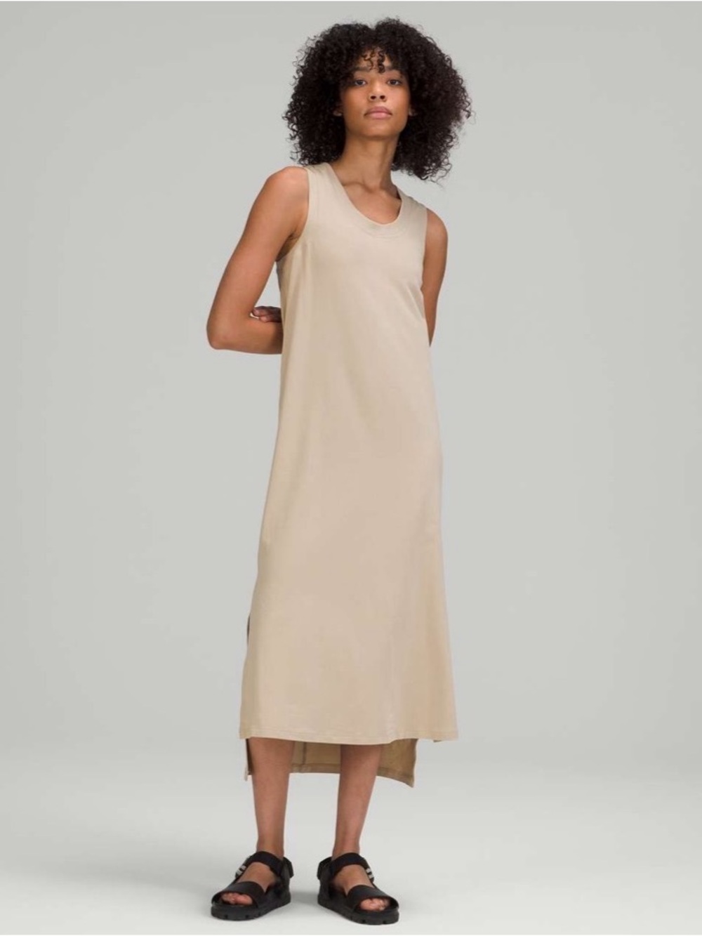 LULULEMON All Yours Tank Maxi Dress in Trench Sz 4